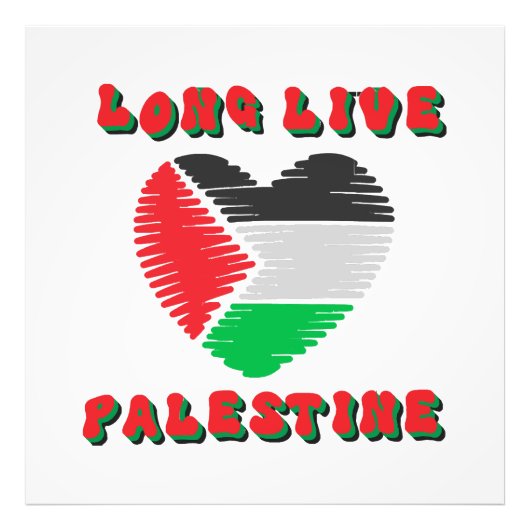 Impression Photo Vive la Palestine (Devant)