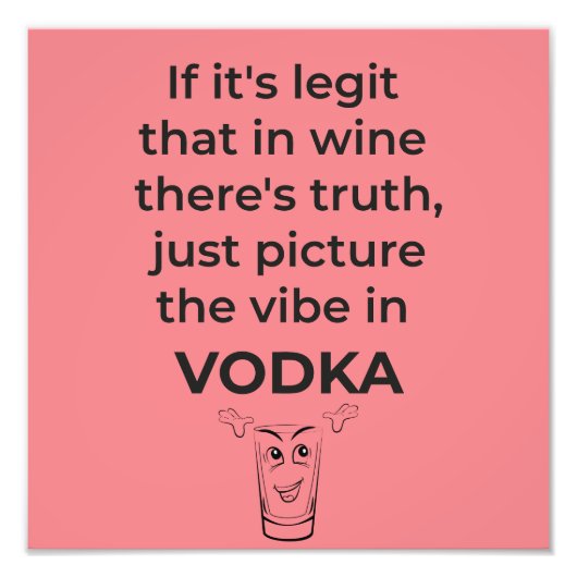 Impression Photo vodka folle (Devant)