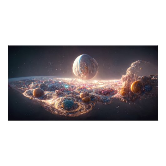 Impression Photo Voie Lactée et galaxies (Devant)