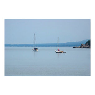Impression Photo Voiliers sur la rivière