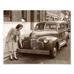 Impression Photo Voiture avec le 2ÈME GUERRE MONDIALE de butoir en