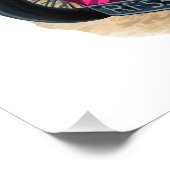 Impression Photo Voiture classique vintage en rouge (Coin)