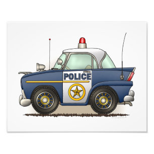 Impression Photo Voiture de cannette de fil de Crusier de police de