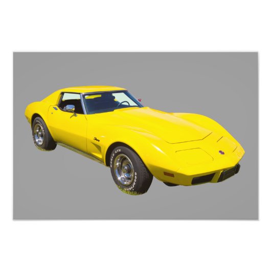 Impression Photo Voiture de sport Corvette Stingray 1975 (Devant)
