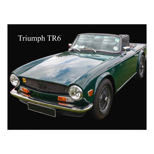 Impression Photo Voiture de sport Triumph TR6 (Devant)
