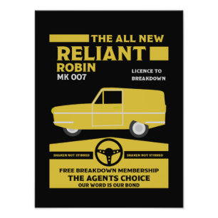 Impression Photo Voiture Robin Reliant