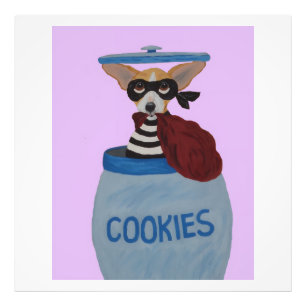 Impression Photo Voleur de Cookies Chihuahua