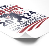 Impression Photo Vote Pour Le Président De Bigfoot 2024 Sasquatch (Coin)