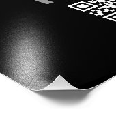 Impression Photo Votre logo avec code QR et texte modifiables (Coin)