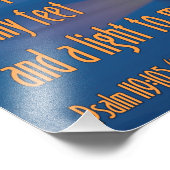 Impression Photo Votre Parole est un Psaume Léger 119:105 Verse de  (Coin)