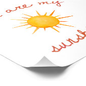 Impression Photo Vous Êtes Mon Citation Sunshine Art (Coin)
