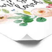 Impression Photo Vous Êtes Si Aimé Floral Aquarelle Pépinière (Coin)