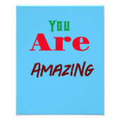 Impression Photo Vous Êtes Une Citation Motivationnelle Extraordina (Devant)