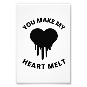 Impression Photo Vous faites fondre mon coeur amoureux citations