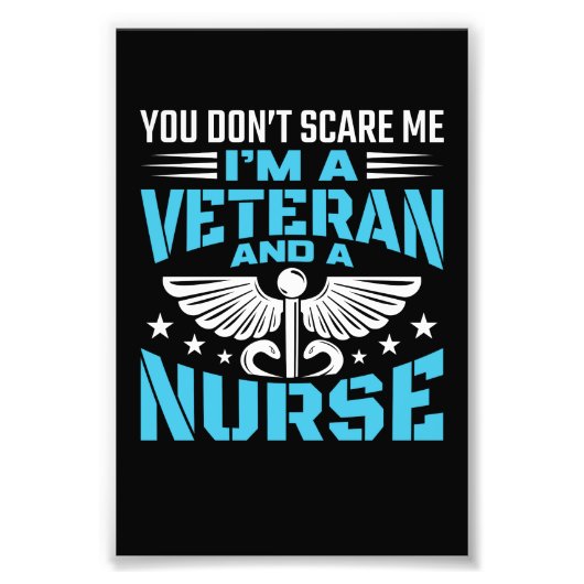 Impression Photo Vous ne me faites pas peur Je suis un vétéran et u (Devant)
