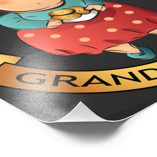 Impression Photo Vous ne pouvez pas refuser Grand-mère Cookies sign (Coin)