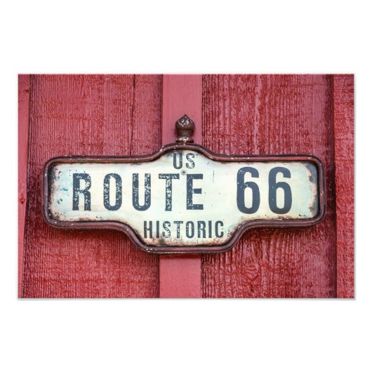 Impression Photo Voyage historique US Route 66 - Connexion rouge (Devant)