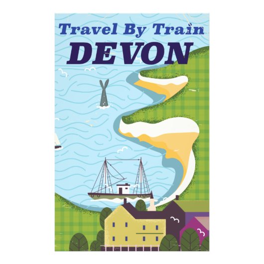 Impression Photo Voyagez en train Devon (Devant)
