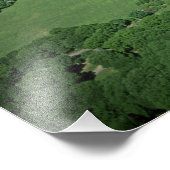 Impression Photo Vue aérienne de Central Park et côté ouest (Coin)