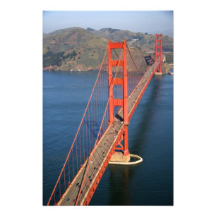 Impression Photo Vue aérienne du Golden Gate Bridge dans la