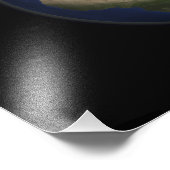 Impression Photo Vue complète de l'Afrique, de l'Europe et du Moyen (Coin)