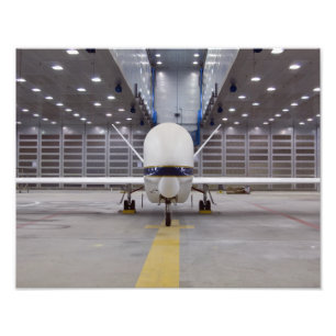 Impression Photo Vue de face d'un avion sans pilote Global Hawk