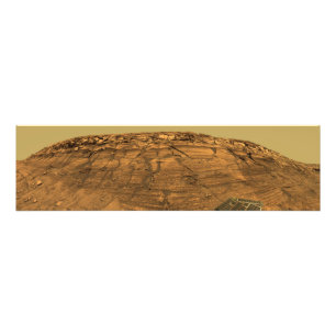 Impression Photo Vue de falaise de brûlures sur Mars