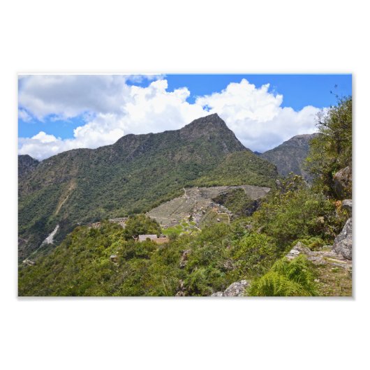 Impression Photo Vue de Machu Picchu, Pérou (Devant)