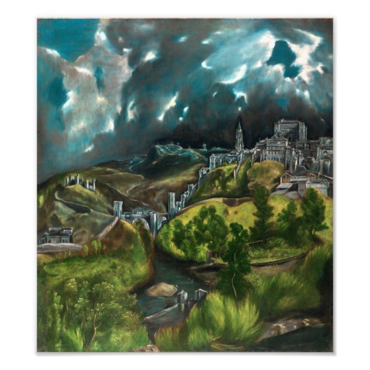 Impression Photo Vue de Tolède | El Greco | (Devant)