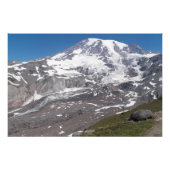 Impression Photo Vue du glacier du Mont Rainier (Devant)