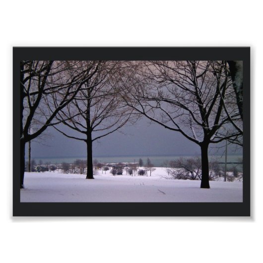 Impression Photo Vue hiver (Devant)