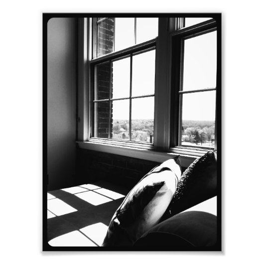Impression Photo Vue Loft noir et blanc (Devant)