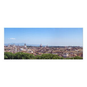Impression Photo Vue panoramique de Rome depuis Castel Sant'Angelo