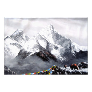 Impression Photo Vue Panoramique Sur Everest Mountain