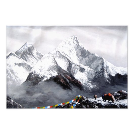 Impression Photo Vue Panoramique Sur Everest Mountain (Devant)