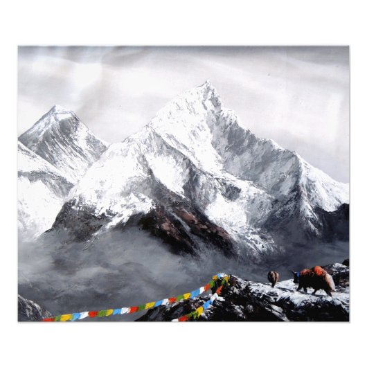 Impression Photo Vue Panoramique Sur Everest Mountain (Devant)