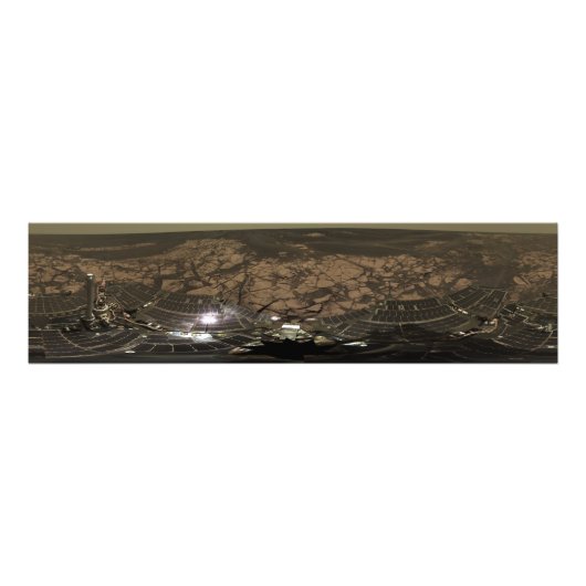 Impression Photo Vue panoramique sur Mars 3 (Devant)