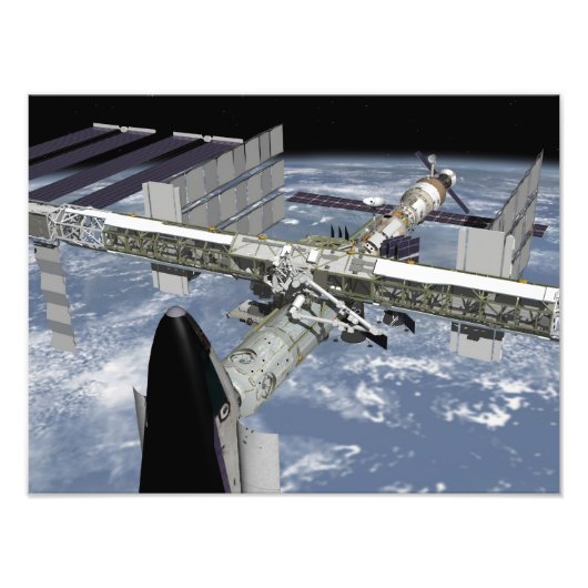 Impression Photo Vue rapprochée de la navette amarrée (Devant)