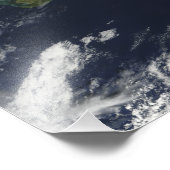 Impression Photo Vue satellite de Cuba (Coin)