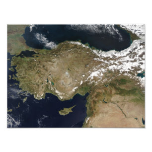 Impression Photo Vue satellite de la Turquie