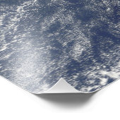 Impression Photo Vue satellite du brouillard volcanique (Coin)