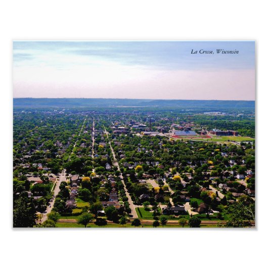 Impression Photo Vue sur La Crosse (Devant)