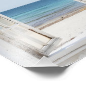 Impression Photo Vue Sur La Fenêtre De Plage Tranquille (Coin)