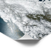 Impression Photo Vue sur le Groenland et l'océan Arctique (Coin)