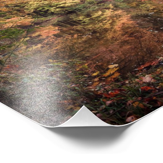 Impression Photo Vue sur le lac en automne (Coin)