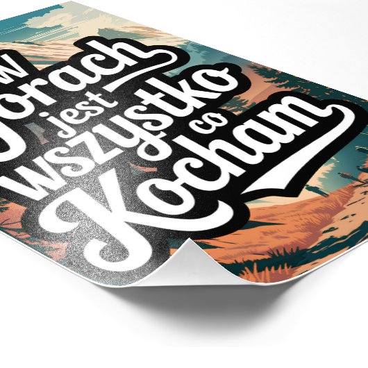 Impression Photo W górach jest wszystko co kocham (Coin)