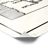 Impression Photo WA Columbia River - Plan du projet de barrage Coul (Coin)