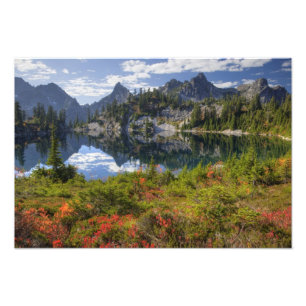 Impression Photo WA, zone sauvage Alpine Lakes, lac Gem, avec 2