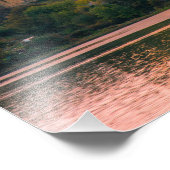 Impression Photo Warkworth Village et Château au coucher du soleil (Coin)