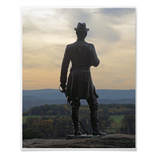 Impression Photo Warren à Gettysburg au coucher du soleil